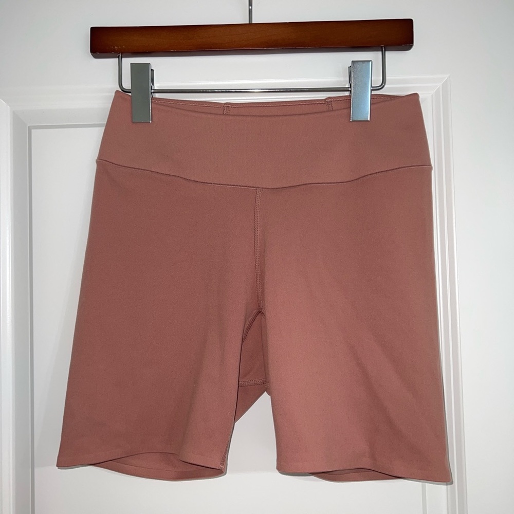 Blush muted pink uniqlo activewear shorts